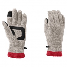 Jack Wolfskin Fleecehandschuhe Chilly Walk Glove - touchscreenfreundlich, warm - hellgrau Damen